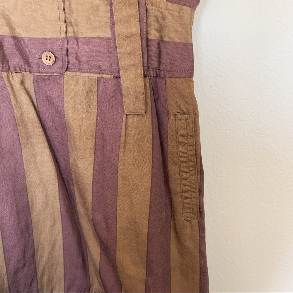 Marc Jacobs • Brown & Tan Vertical Stripe Dress - Picture 5 of 5